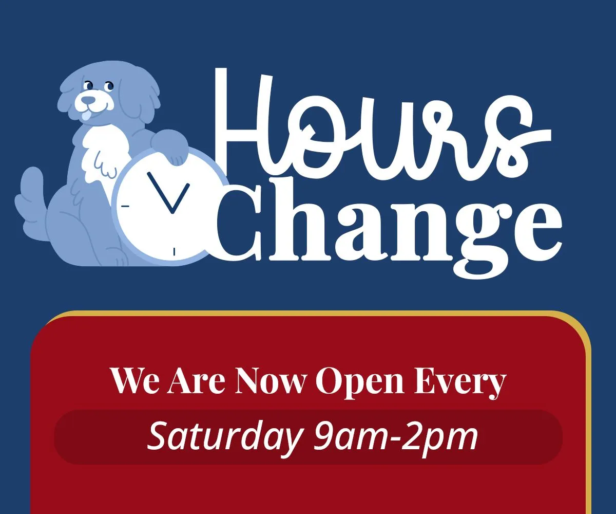 Starting September 20th, we will be open 9am-2pm every Saturday